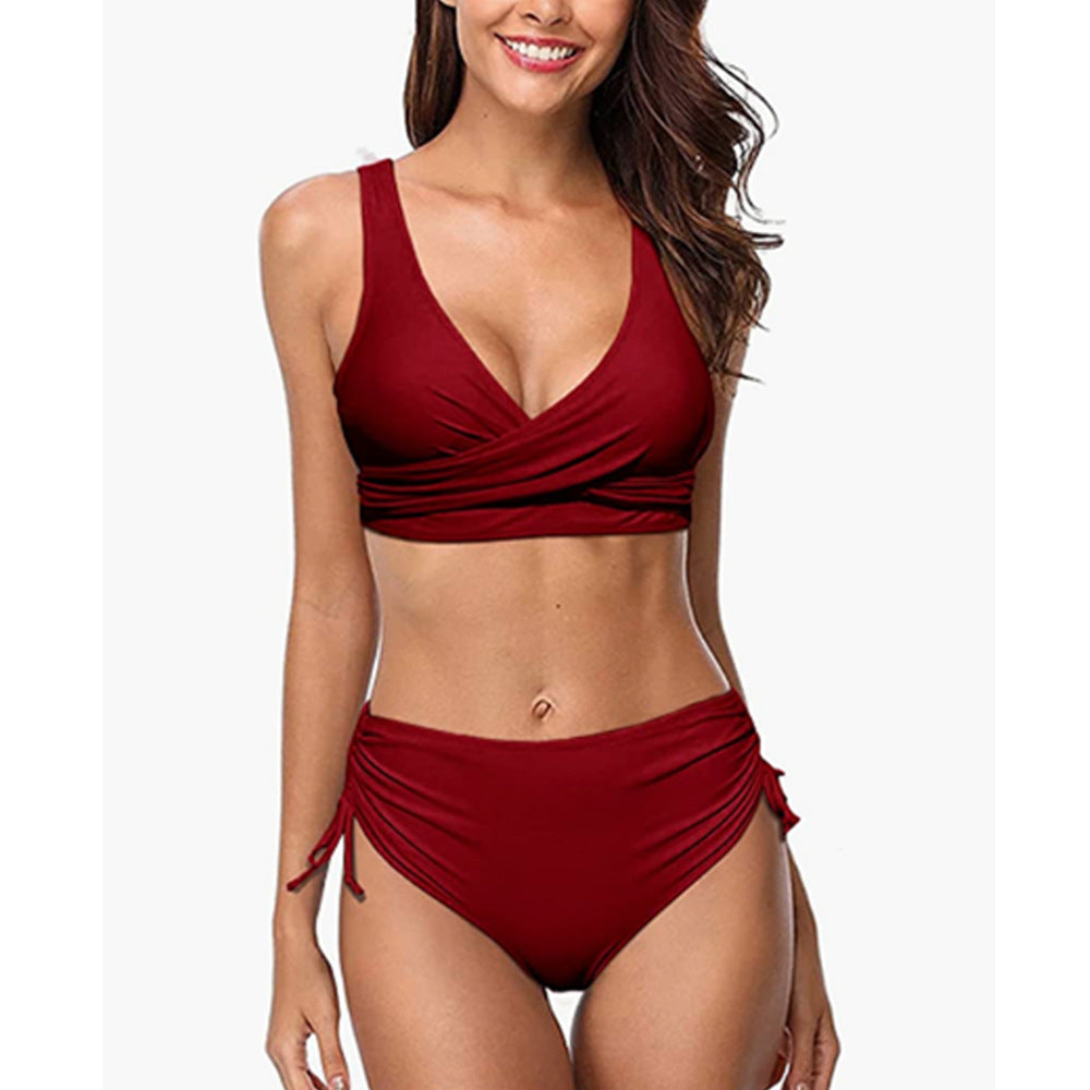 Talia Bikini - Wine Red